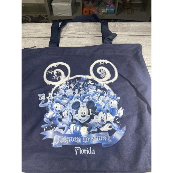 Disney Handbags - Vintage Y2K 2000s Disney World Dreams Florida Mickey Minnie Full Cast Bag